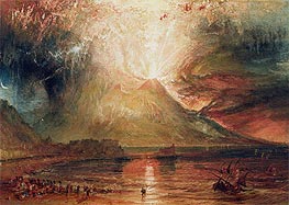 Mount Vesuvius in Eruption, 1817 von J. M. W. Turner | Papier-Kunstdruck