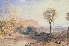 Powis Castle, Montgomeryshire, c.1835 von J. M. W. Turner | Papier-Kunstdruck