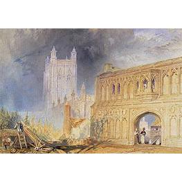 Malvern Abbey and Gate, Worcestershire - J. M. W. Turner