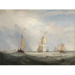 Helvoetsluys: the City of Utrecht, 64, Going to Sea - J. M. W. Turner