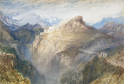 Fort of L'Essillon, Val de la Maurienne, France, 1836 | J. M. W. Turner | Giclée Paper Art Print