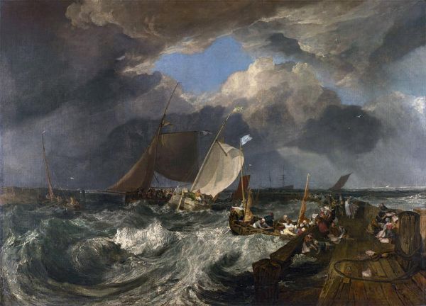 Calais Pier with French Poissards Preparing for Sea: an English Packet Arriving, 1803 | J. M. W. Turner