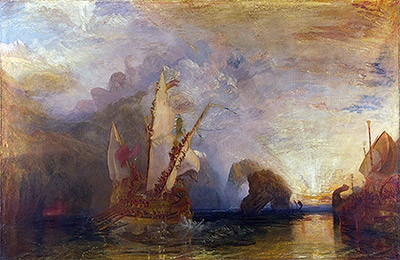 Ulysses Deriding Polyphemus - Homer's Odyssey, 1829 | J. M. W. Turner