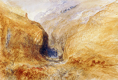 Mountainous Landscape (A Swiss Pass), c.1848/50 | J. M. W. Turner | Giclée Papier-Kunstdruck