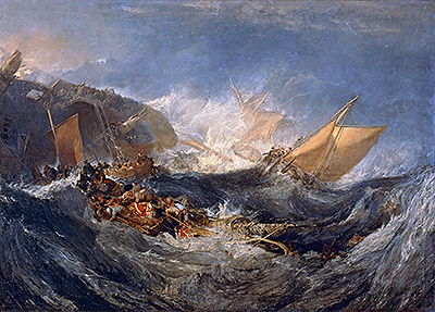 The Wreck of a Transport Ship, c.1810 | J. M. W. Turner | Giclée Leinwand Kunstdruck