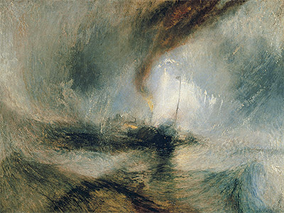 J. M. W. Turner | Snow Storm - Steam-Boat off a Harbour's Mouth, 1842 | Giclée Canvas Print