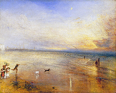The New Moon (I've lost My Boat, You shan't have Your Hoop), 1840 | J. M. W. Turner | Giclée Leinwand Kunstdruck