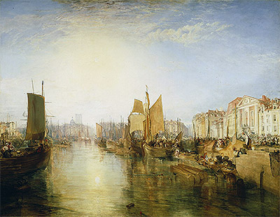The Harbor of Dieppe, 1826 | J. M. W. Turner | Giclée Leinwand Kunstdruck