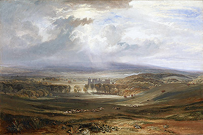 Raby Castle, the Seat of the Earl of Darlington, 1817 | J. M. W. Turner | Giclée Leinwand Kunstdruck