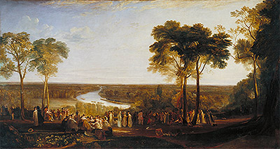 England: Richmond Hill on the Prince Regent's Birthday, 1819 | J. M. W. Turner | Giclée Leinwand Kunstdruck