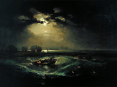 Fishermen at Sea, 1796 | J. M. W. Turner | Giclée Leinwand Kunstdruck