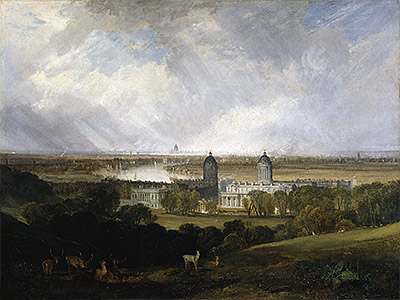 London from Greenwich Park, 1809 | J. M. W. Turner | Giclée Canvas Print