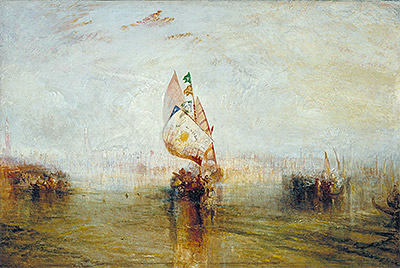The Sun of Venice Going to Sea, 1843 | J. M. W. Turner | Giclée Leinwand Kunstdruck