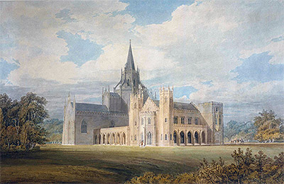 Perspective View of Fonthill Abbey from the South-West, n.d. | J. M. W. Turner | Giclée Paper Art Print