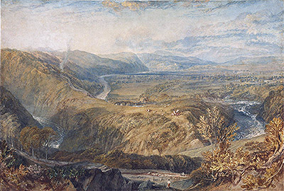 Crook of Lune, Looking towards Hornby Castle, c.1816/18 | J. M. W. Turner