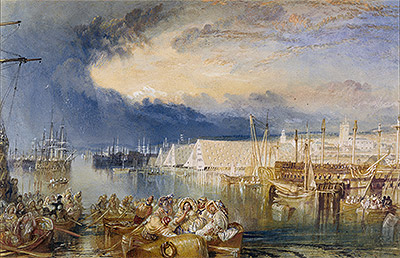 J. M. W. Turner | Devonport and Dockyard, Devonshire, c.1825/29 | Giclée Paper Print