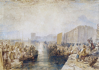 J. M. W. Turner | Le Havre: Sunset, c.1827 | Giclée Paper Print