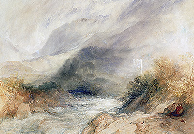 Llanthony Abbey, Monmouthshire, 1834 | J. M. W. Turner | Giclée Papier-Kunstdruck