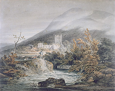 Llanthony Abbey, Monmouthshire, c.1792 | J. M. W. Turner | Giclée Papier-Kunstdruck