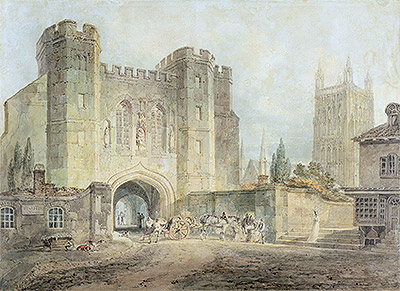 King Edgar's Gate, Worcester, c.1794 | J. M. W. Turner | Giclée Papier-Kunstdruck