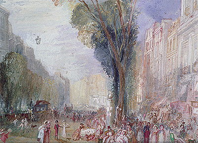 Boulevard des Italiennes, Paris, n.d. | J. M. W. Turner | Giclée Paper Art Print