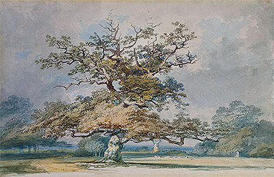 J. M. W. Turner | A Landscape with an Old Oak Tree, undated | Giclée Paper Print