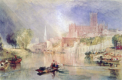 Worcester Cathedral and River Severn, n.d. | J. M. W. Turner | Giclée Papier-Kunstdruck