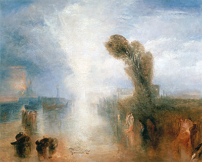 Neapolitanische Fischerinnen, überrascht, im Mondlicht badend, c.1840 | J. M. W. Turner