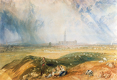 Salisbury Cathedral, n.d. | J. M. W. Turner | Giclée Paper Art Print