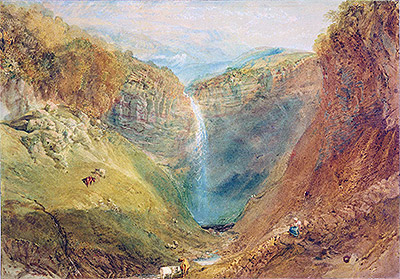 Hardraw Fall, Yorkshire, c.1820 | J. M. W. Turner | Giclée Papier-Kunstdruck