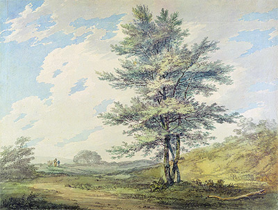 Landscape with Trees and Figures, c.1796 | J. M. W. Turner | Giclée Papier-Kunstdruck
