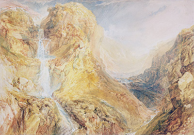 Mossdale Fall, Yorkshire, c.1816/18 | J. M. W. Turner | Giclée Papier-Kunstdruck