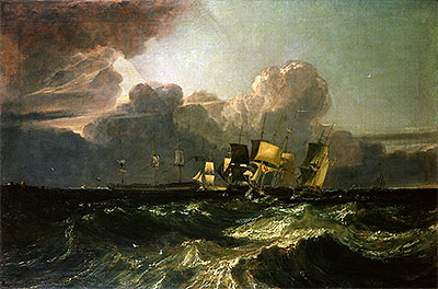 Ships Bearing up for Anchorage (The Egremont Sea Piece), 1802 | J. M. W. Turner | Giclée Leinwand Kunstdruck
