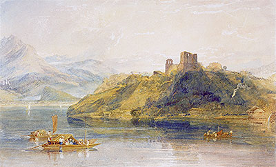 Chateau de Rinkenberg on the Lac de Brienz, Switzerland, 1809 | J. M. W. Turner | Giclée Paper Art Print