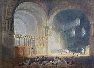 Transept of Ewenny Priory, Glamorganshire, c.1797 | J. M. W. Turner | Giclée Paper Art Print