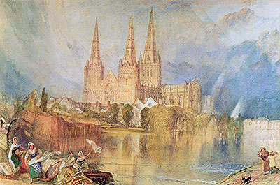 Lichfield, c.1830/35 | J. M. W. Turner | Giclée Papier-Kunstdruck