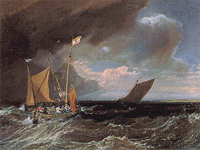 Seascape with a Squall Coming Up, c.1803 | J. M. W. Turner | Giclée Leinwand Kunstdruck