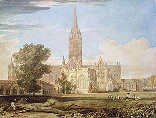 South View of Salisbury Cathedral, n.d. | J. M. W. Turner | Giclée Papier-Kunstdruck