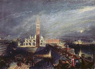 St. Mark's Place, Venice, n.d. | J. M. W. Turner | Giclée Papier-Kunstdruck