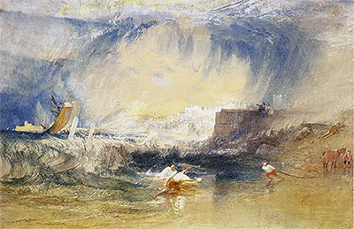 Lyme Regis, Dorset, England, c.1834 | J. M. W. Turner | Giclée Papier-Kunstdruck