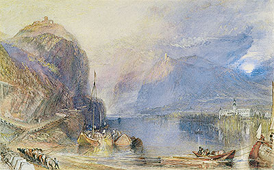 The Drachenfels, Germany, c.1823/24 | J. M. W. Turner