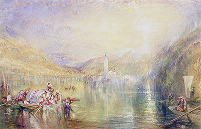 Kussnacht, Lake of Lucerne, Switzerland, 1843 | J. M. W. Turner | Giclée Papier-Kunstdruck