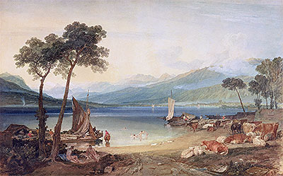 J. M. W. Turner | Lake Geneva and Mont Blanc, c.1802/05 | Giclée Paper Print