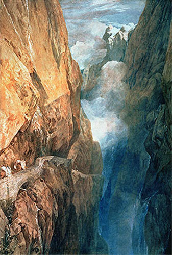 Passage of Mount St. Gotthard from the Devil's Bridge, 1804 | J. M. W. Turner | Giclée Paper Art Print