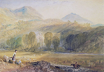 J. M. W. Turner | Valle Crucis Abbey, Denbighshire, c.1826 | Giclée Paper Print
