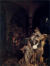 The Alchymist in Search of the Philosopher's Stone, 1771 by Wright of Derby | Canvas Print