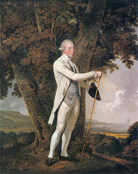Portrait of John Milnes, 1776 | Wright of Derby | Giclée Leinwand Kunstdruck