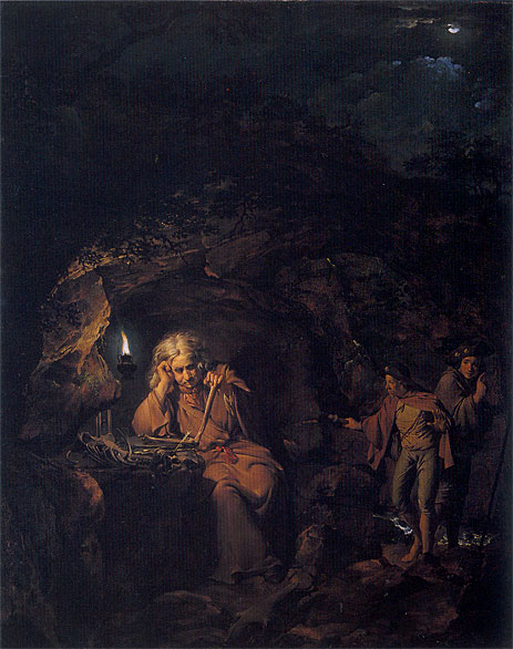 A Philosopher by Lamp Light, 1769 | Wright of Derby | Giclée Leinwand Kunstdruck