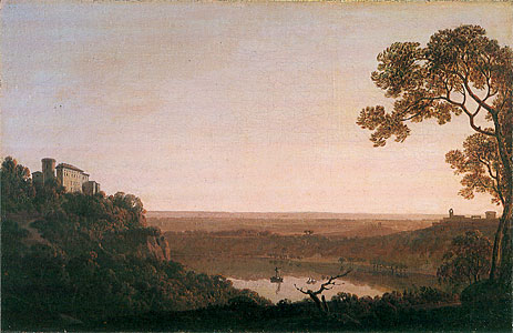 Lake Nemi, c.1790/92 | Wright of Derby | Giclée Canvas Print