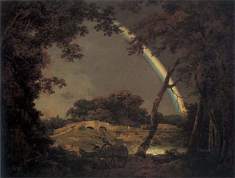 Landscape with a Rainbow, 1794 | Wright of Derby | Giclée Canvas Print